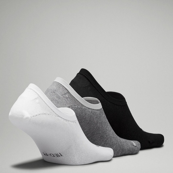 lululemon athletica Women’s Casual No-Show Socks - White, Gray, Black. Medium - Picture 3 of 3